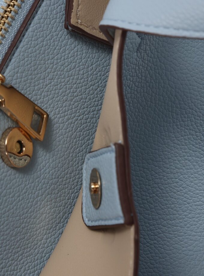 Bolsa de mano estructurada azul
