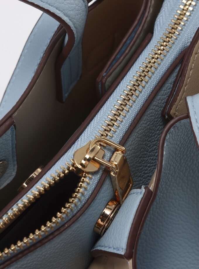Bolsa de mano estructurada azul