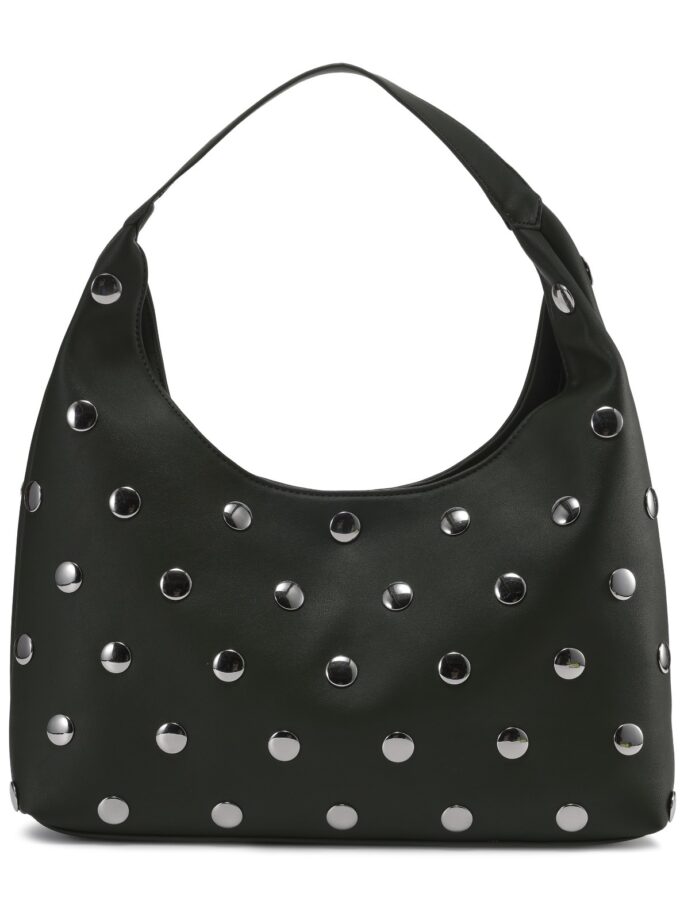 Cartera mediana de tachas verde army
