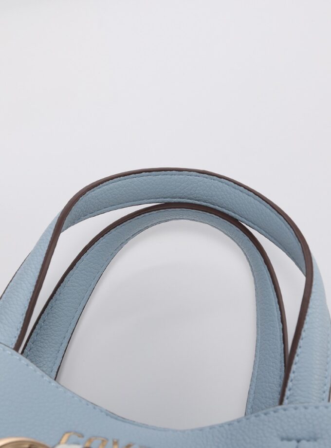 Bolsa de mano estructurada azul