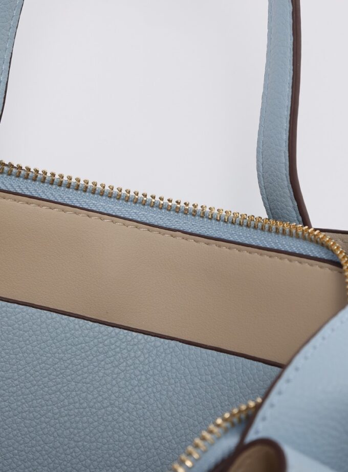 Bolsa de mano estructurada azul