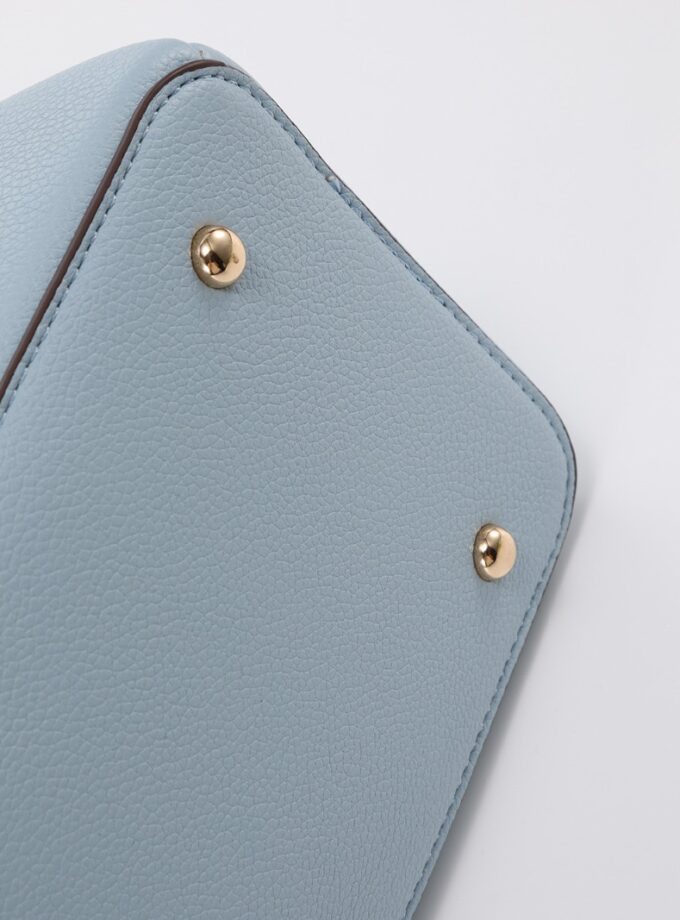 Bolsa de mano estructurada azul