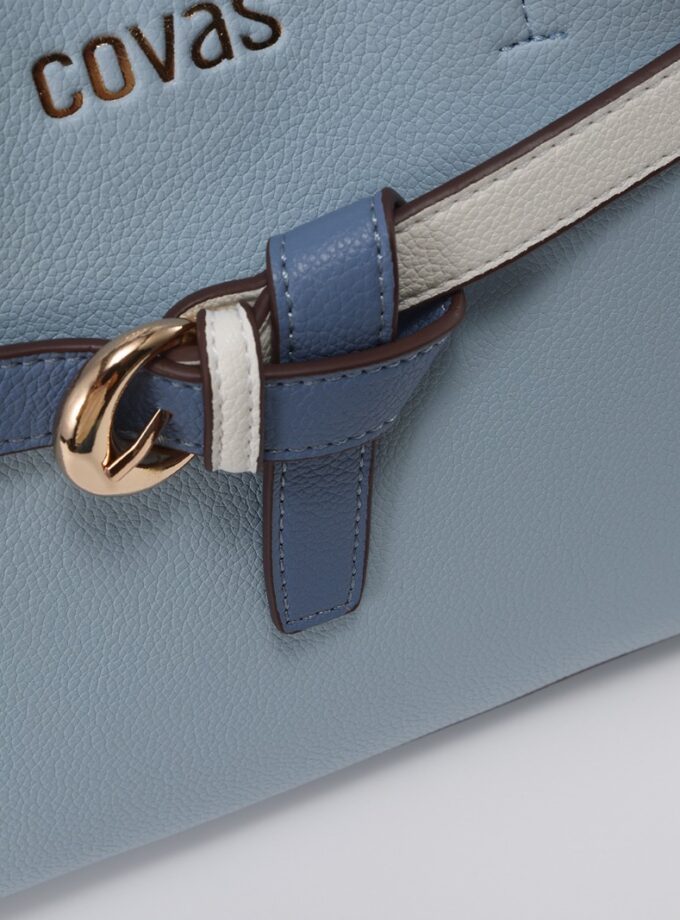 Bolsa de mano estructurada azul