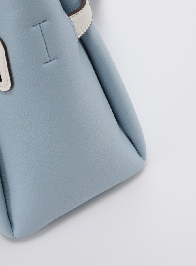 Bolsa de mano estructurada azul